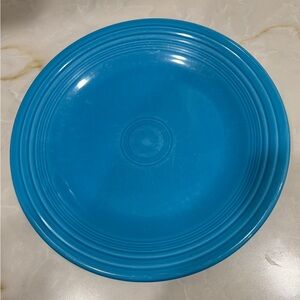Fiestaware Peacock Blue Dinner Plate Classic Rim Homer Laughlin Fiesta USA